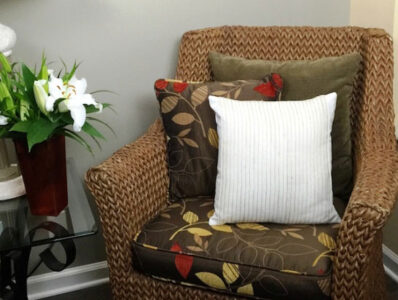 Make Homemade Pillows with Repurposed Fabric Image